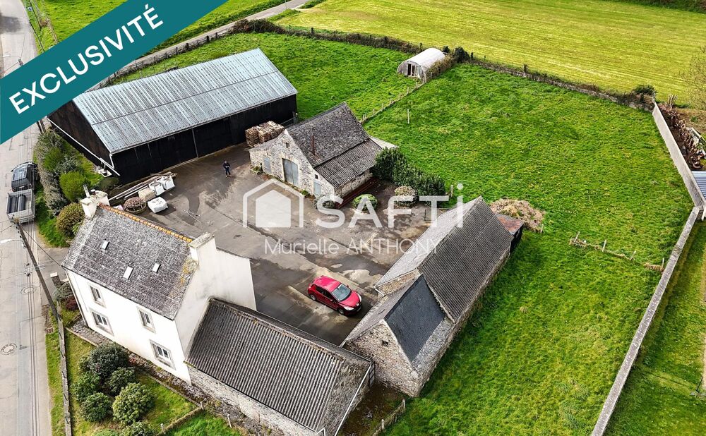 Vente Terrain RARE. BEAU TERRAIN CONSTRUCTIBLE AU COEUR DU BOURG. Pleyber-christ