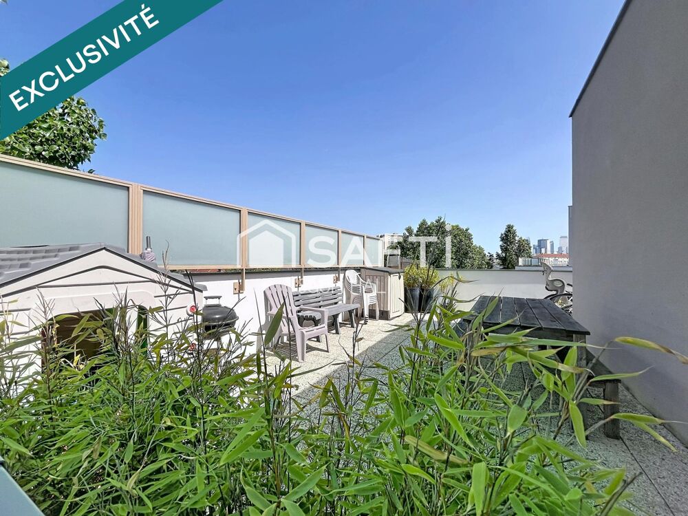 Appartement 4 pièces de 79 m² avec exceptionnelle terrasse de 54 m²  Dernier étage