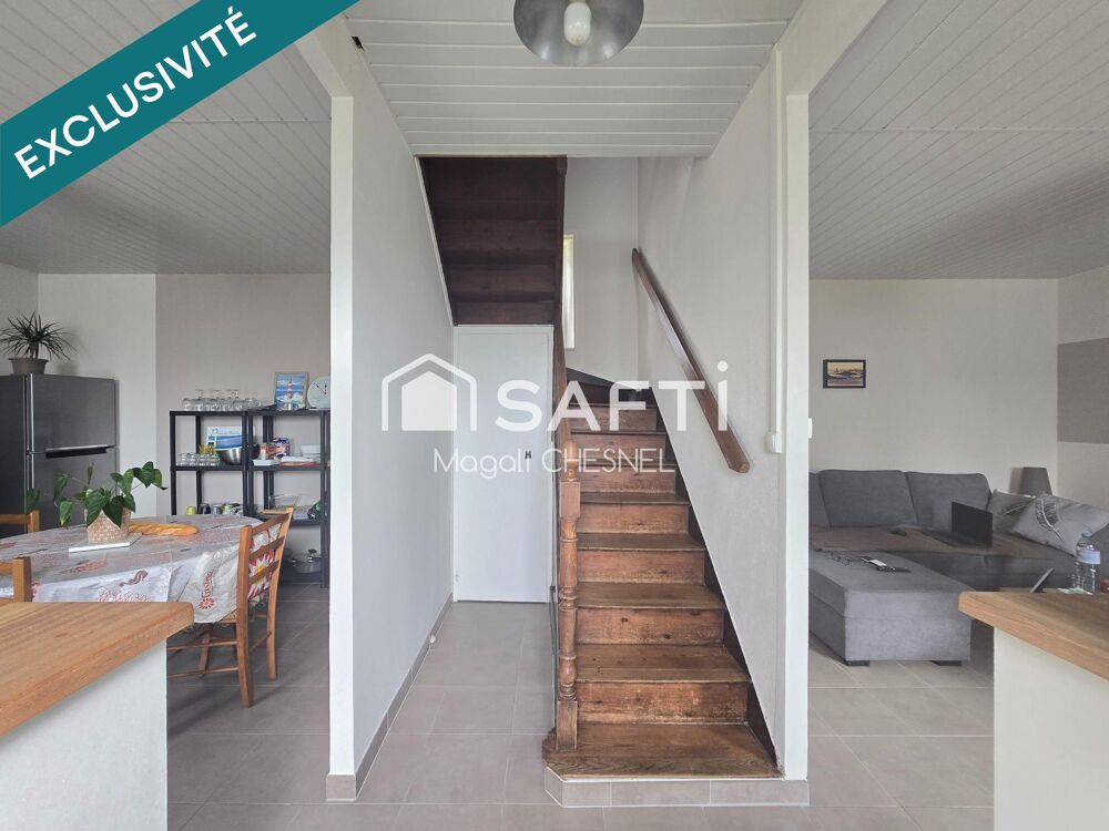 MAISON DE CARACTÈRE  70 m²  2 CHAMBRES  TERRAIN 618 m²  PLOUARET