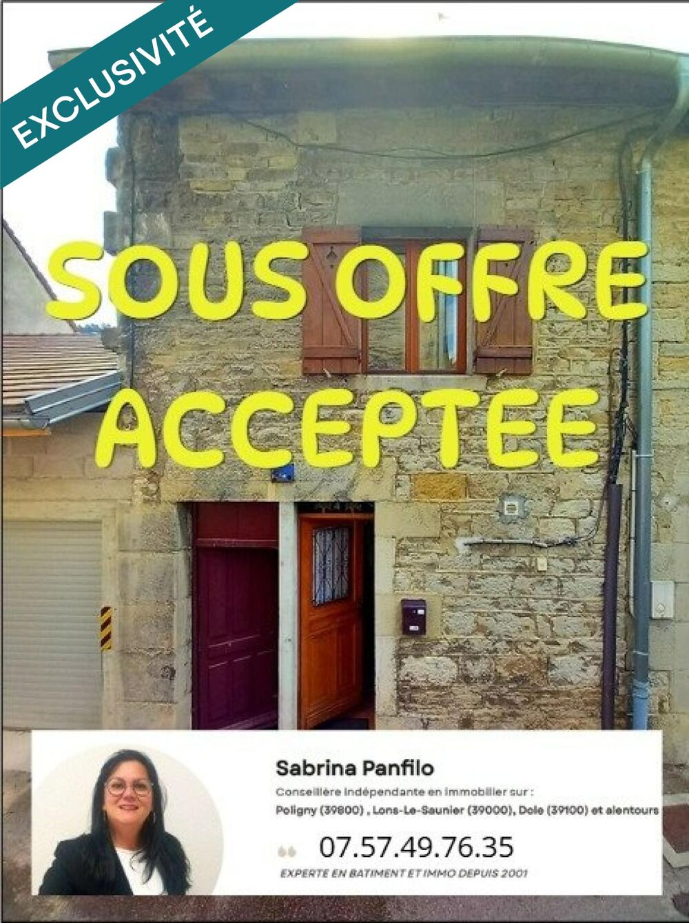Vente Maison VICTIME DE SON SUCCES- N'EST PLUS DISPONIBLE Poligny