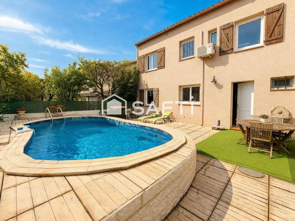 Maison familiale 4 chambres avec piscine
