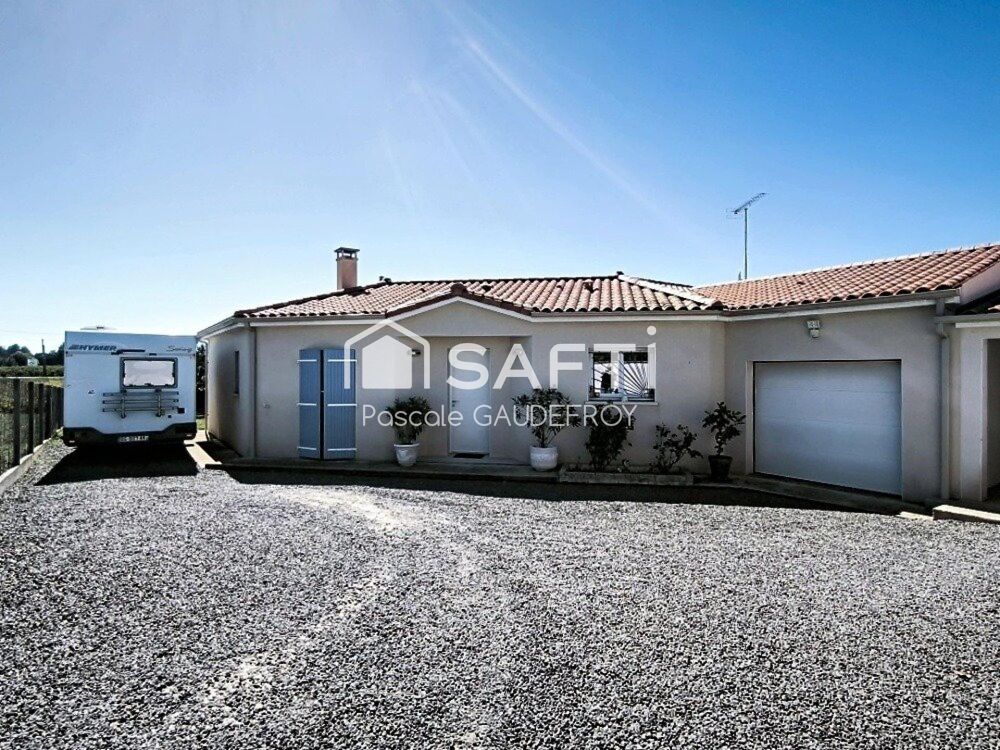 Vente Maison GÉMOZAC – MAISON PLAIN-PIED 103 M² – 3 CHAMBRES – GARAGE – TERRAIN 1 364 M² Gemozac