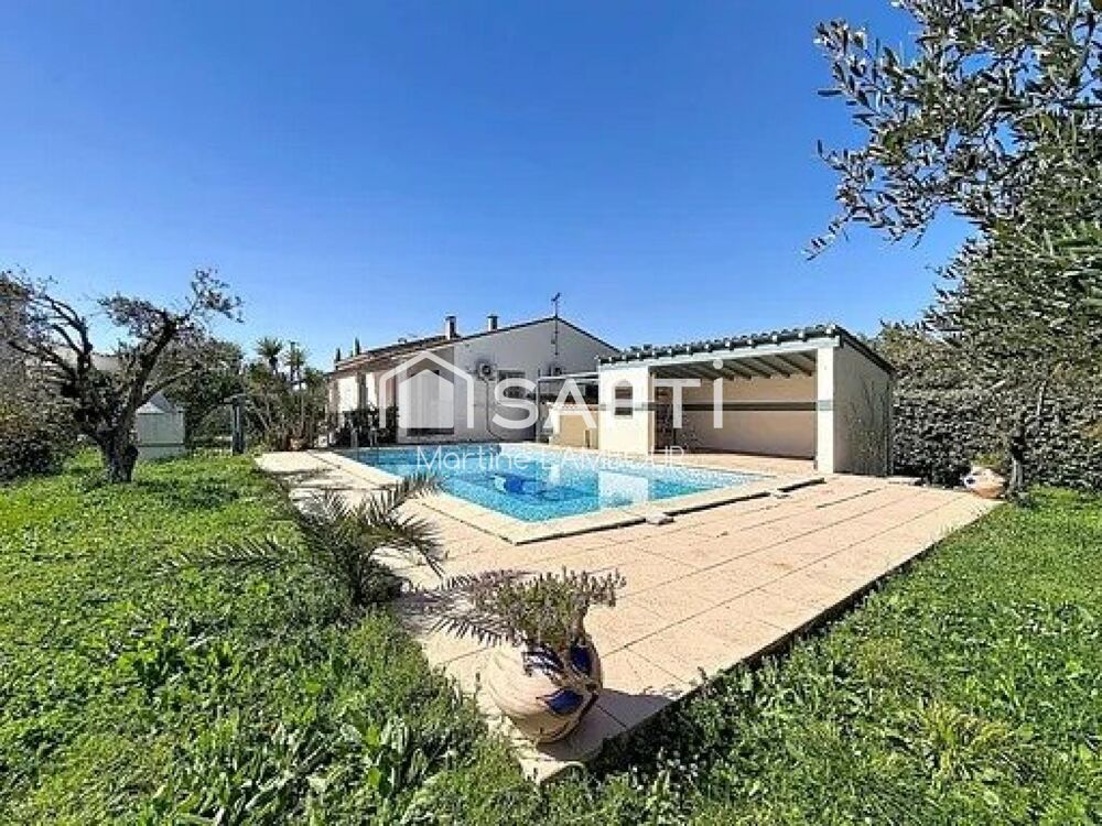 Maison T4 + T2 sur terrain de 2000 m² arboré avec piscine