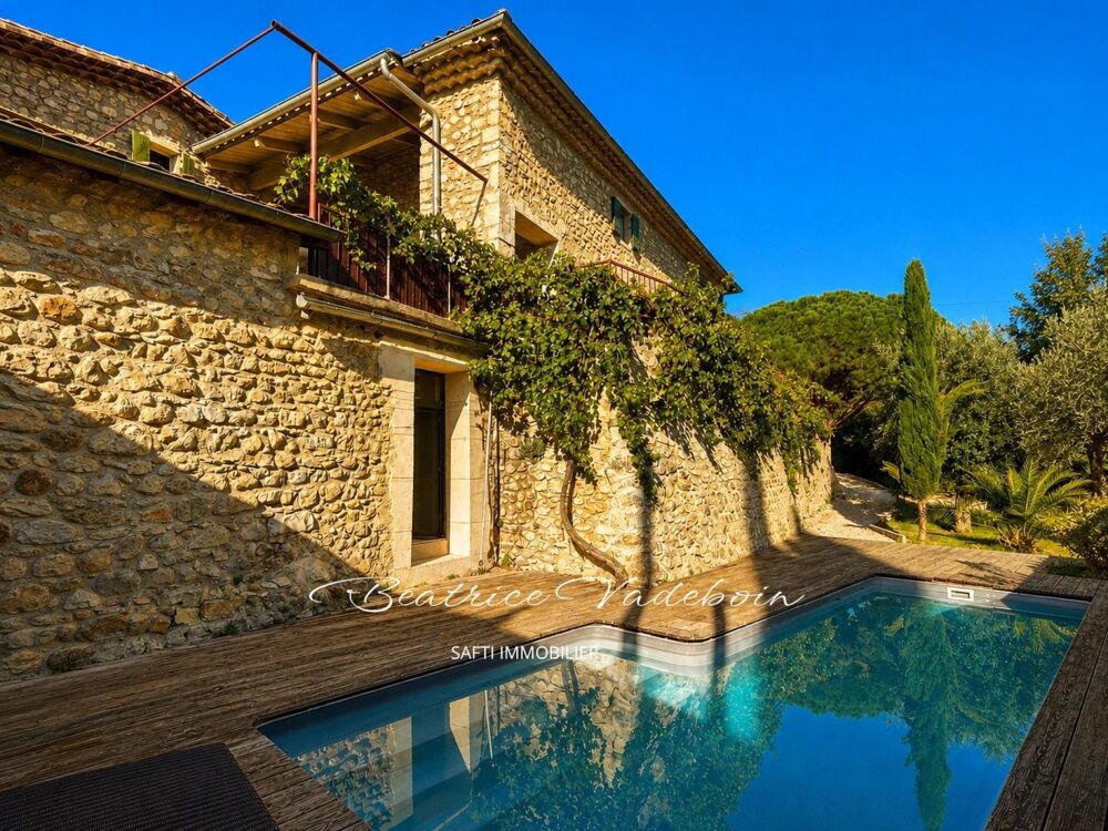 Vente Maison Propriété de caractère en pierre avec Piscine- Drôme provençale Mirmande