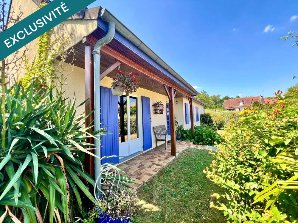 Charmante maison de plain pied, 3 chambres et son jardin clos de 550 m²