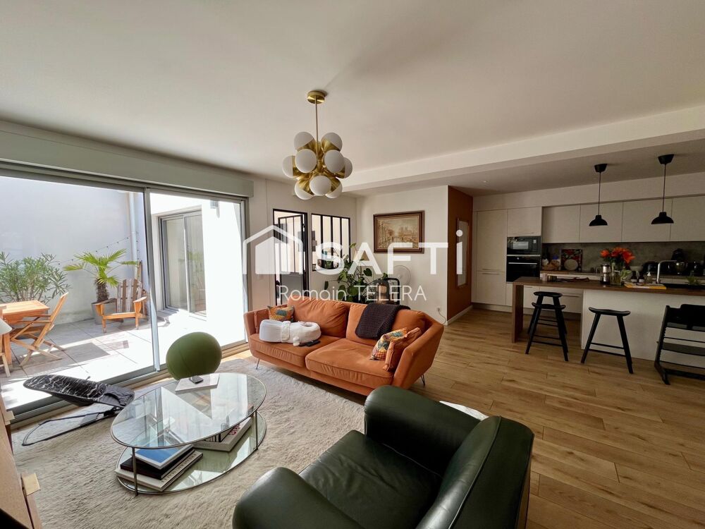 Vente Appartement Nansouty : appartement T4 parfaitement rénové de 98 m², avec une terrasse et un garage. Bordeaux