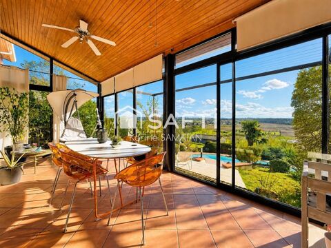   Lauzerville - Villa contemporaine T8 - 322m²  - avec revenu locatif -Vue Pyrénées - Piscine Maison - 8 pièce(s) - 322 m²