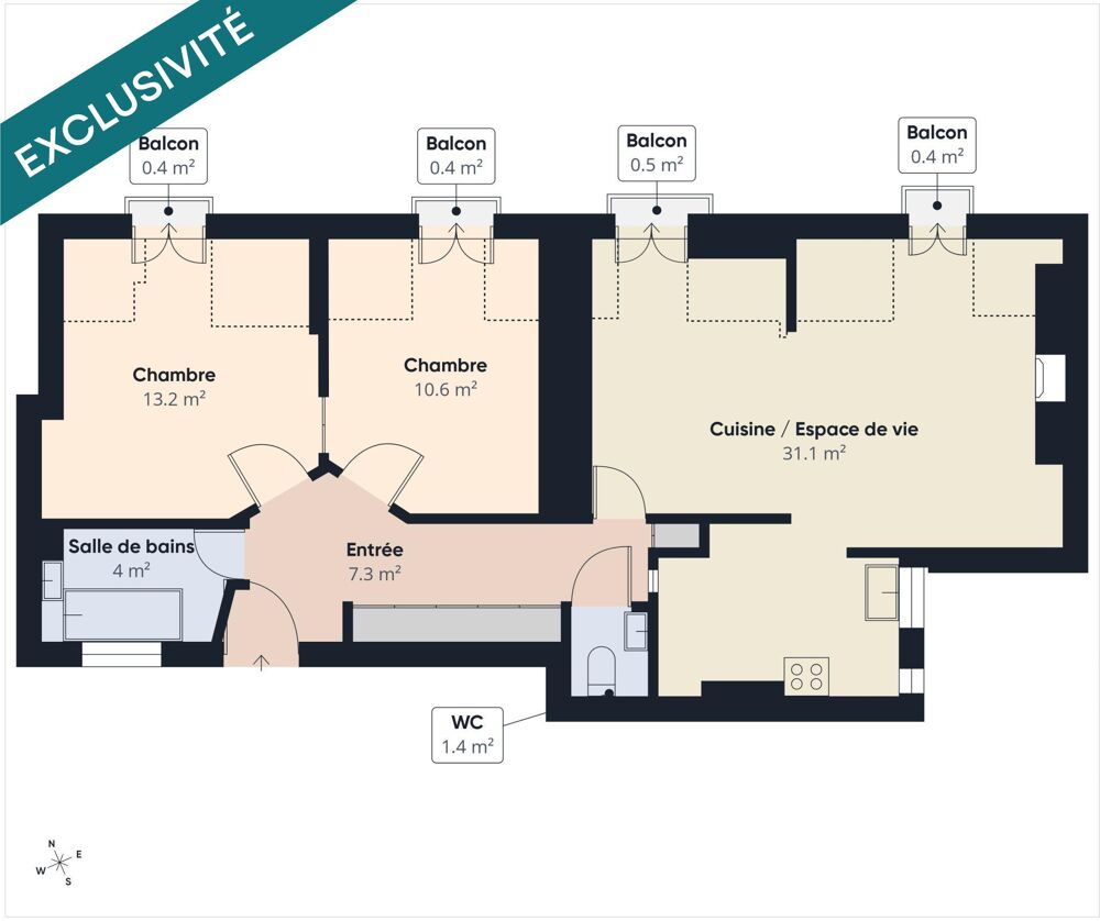 à vendre  Appartement Paris 1