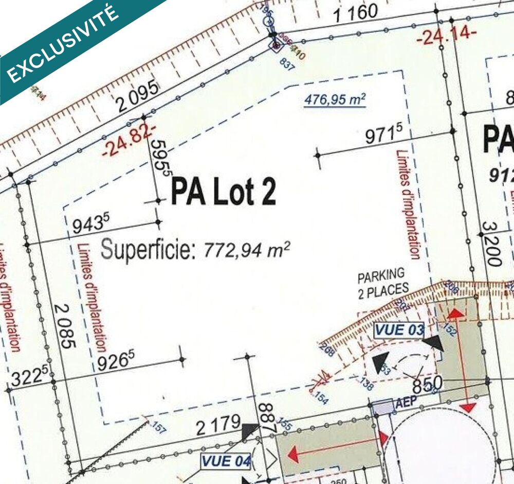 Vente Terrain 2 parcelles à vendre avec vue dégagée Les abymes