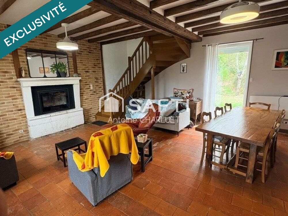 Vente Maison Ancienne ferme de 130m² avec terrain arboré de 9 330 m², nombreuses dépendances et potentiel touristique Chatillon-sur-indre