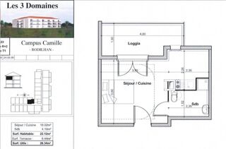  Appartement � vendre 1 pi�ce 24 m�