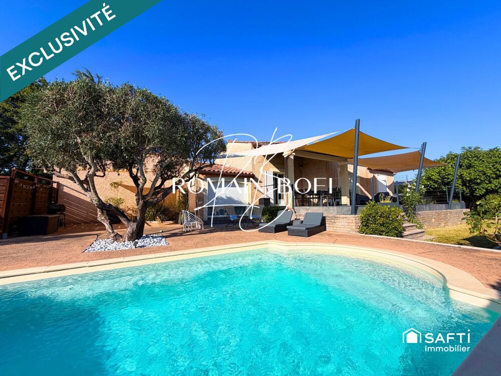 Maison 5 pièces de 146m2 sur 1000m2 de terrain avec piscine