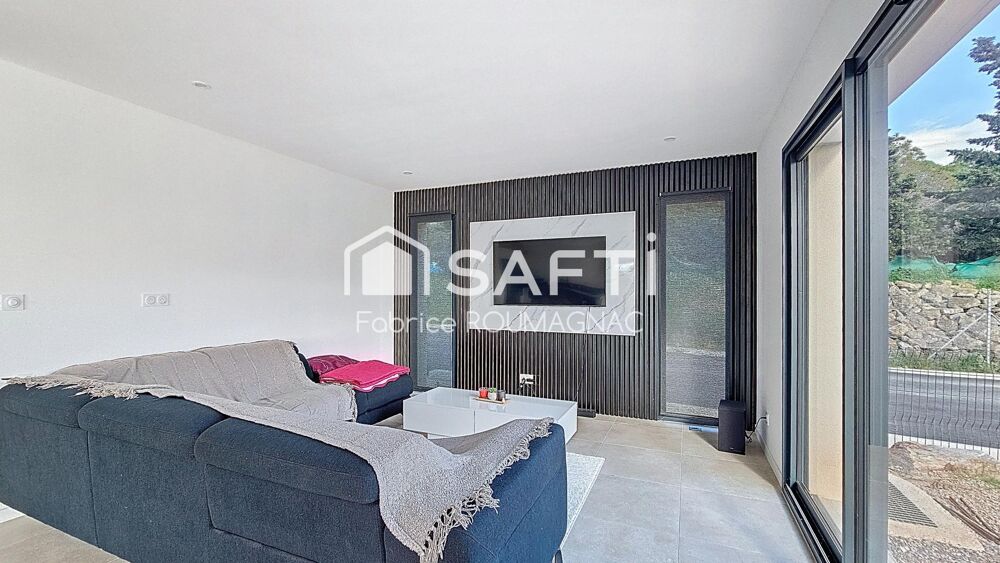 A Lespignan villa de 110 m² avec garage sur une parcelle de 350 m²