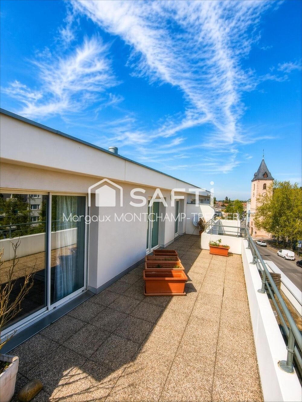 Vente Appartement Rare à Illzach centre : attique lumineux avec immense terrasse panoramique Illzach