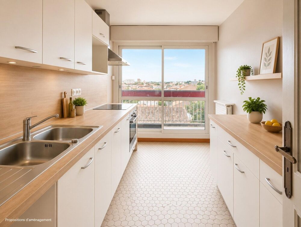 Grand T3 de 85 m² au dernier étage avec garage, parking et cellier