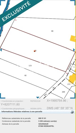  Terrain à vendre 5259 m²