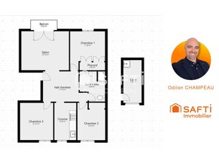  Appartement à vendre 4 pièces 74 m²