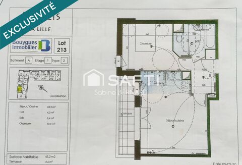  Appartement à vendre 2 pièces 45 m²