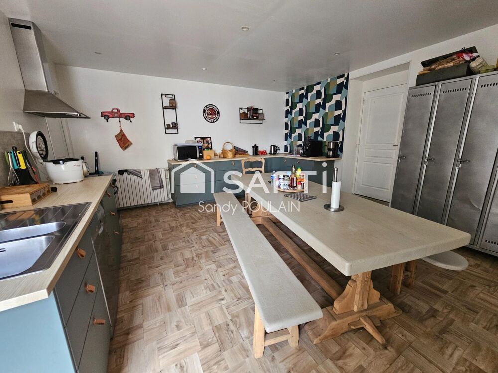 Maison avec grand atelier à 2 km de la plage