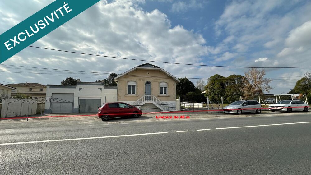   LOCAL COMMERCIAL avec MAISON sur 1000 M2 BORDURE ANCIENNE NATIONALE 10 