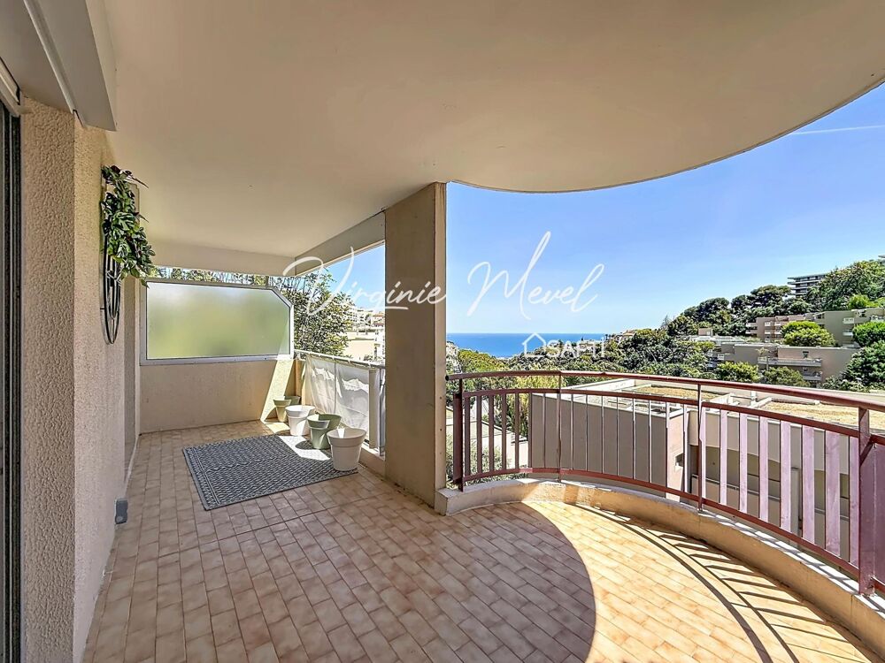 Nice ouest 3 pièces 63m2 avec terrasse vue mer plein sud