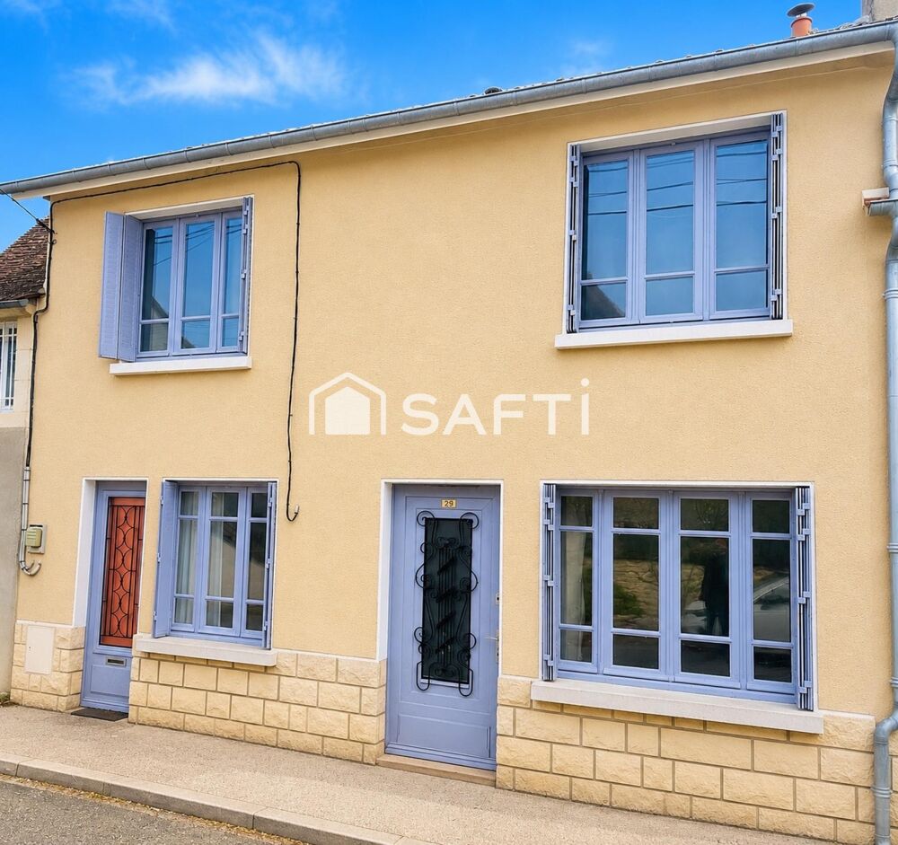 Vente Maison Donzy – Maison de ville 90 m² avec jardin au bord du Nohain Donzy 58220