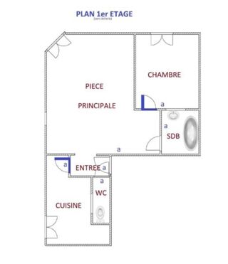  Appartement � louer 2 pi�ces 46 m�