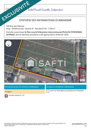  Terrain � vendre 1706 m�