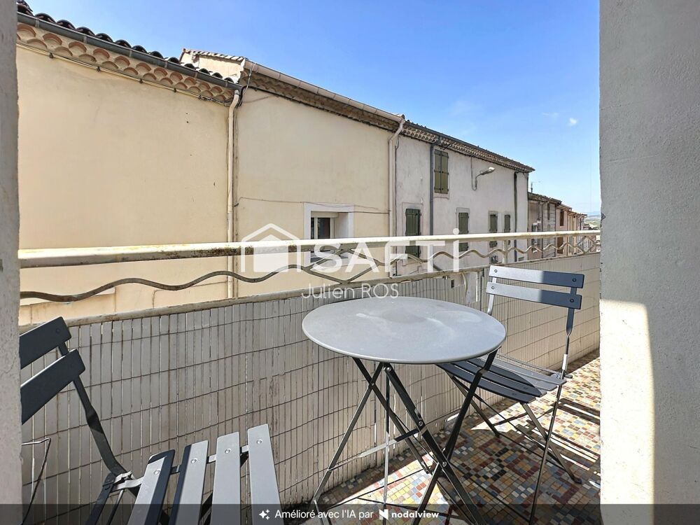 Vente Maison MAUREILHAN – Maison de village entièrement rénovée avec garage, balcons et excellent DPE B Maureilhan