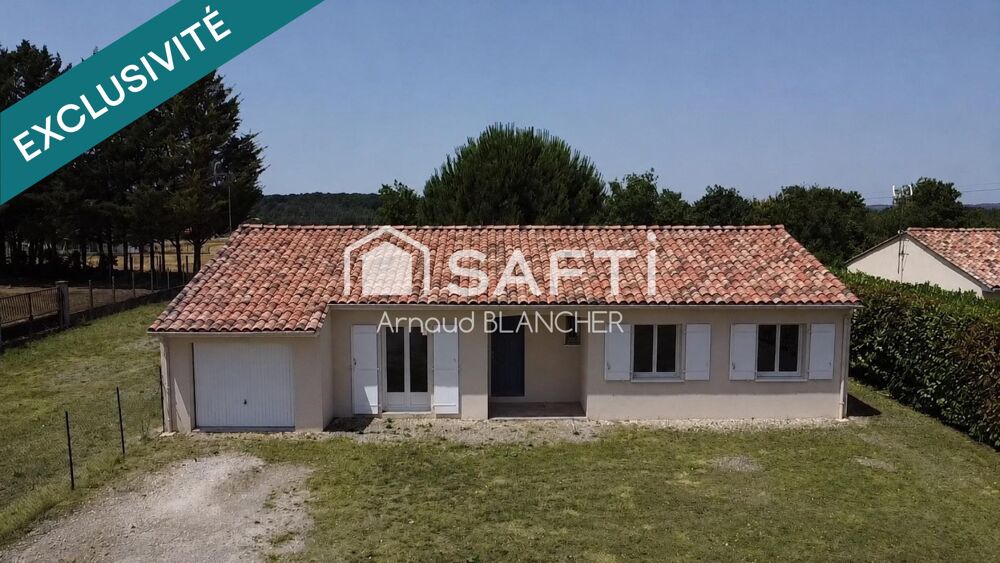 Vente Maison Pavillon plain-pied, quatre chambres, salle de bain, garage, jardin. Garat