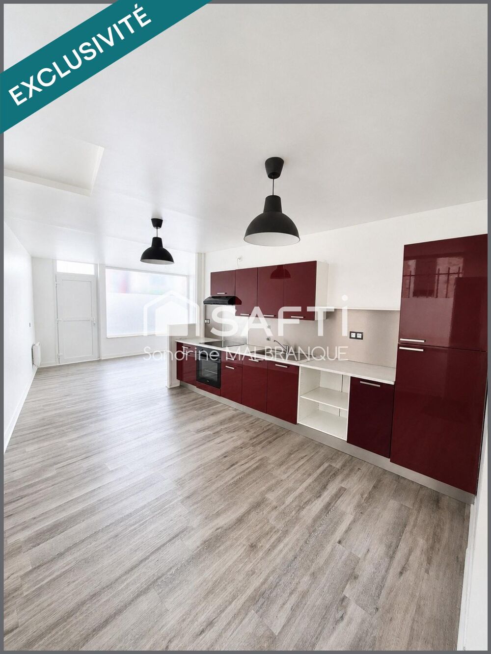 Maison semi mitoyenne ,3 chambres