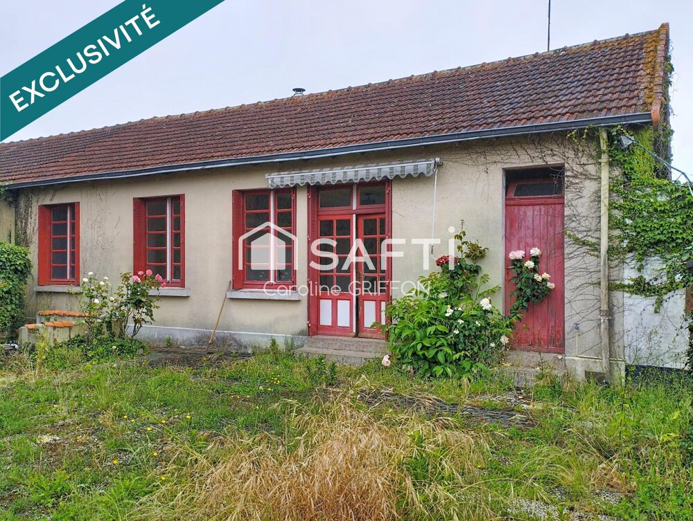 Ensemble Maison 3 pièces à rénover et garage 40 m²