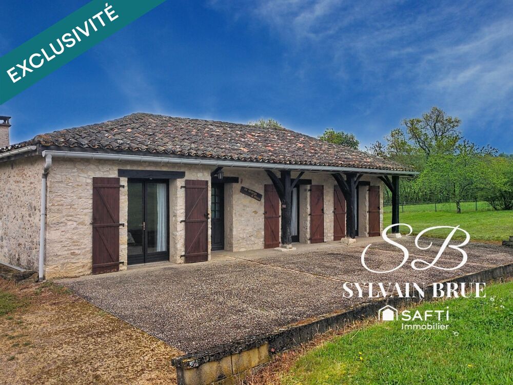 Maison en pierre blanche  Charme, nature et fort potentiel