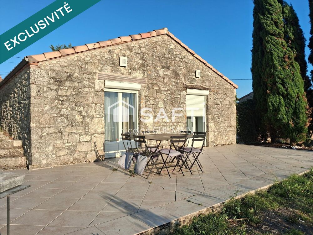 Maison en pierre, climatisée, et avec jardin.