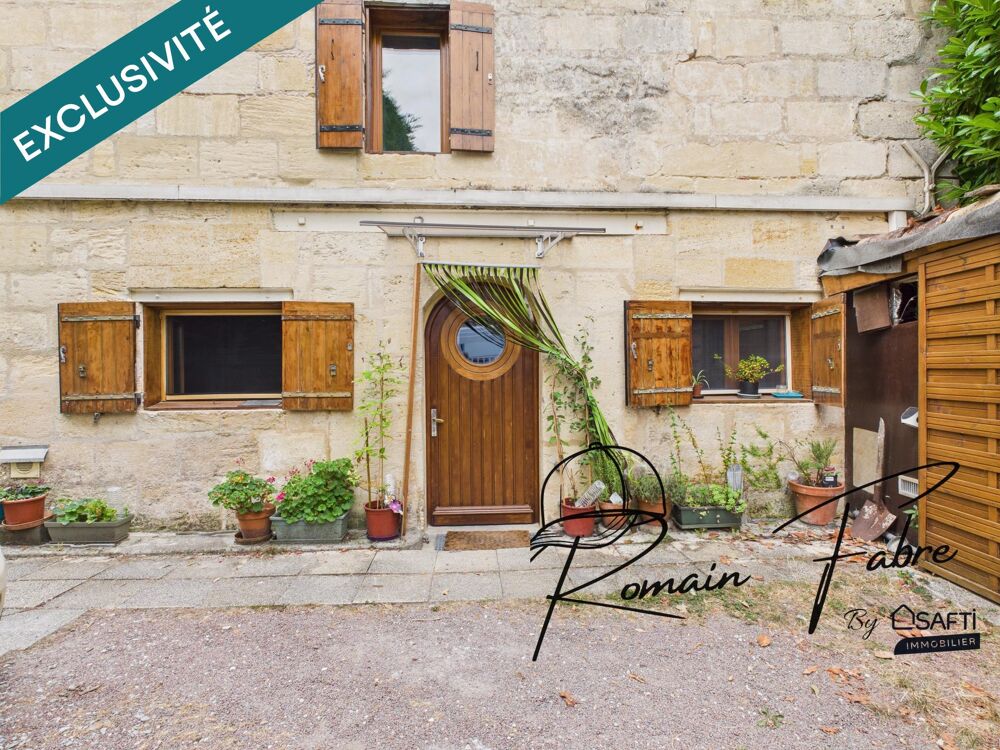 Maison en pierre avec 2 chambres, un très grand atelier et chai avec une vue sur la Dordogne