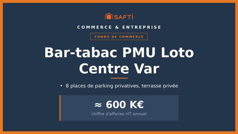 Bar-tabac PMU Loto, EBE retrait&eacute; 290 K€ 990000 83300 Draguignan