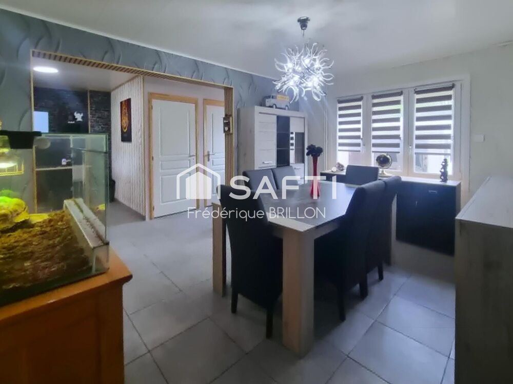 BRUAY-LA-BUISSIÈRE  Maison mitoyenne 120 m²  Terrain 800 m²  4 chambres