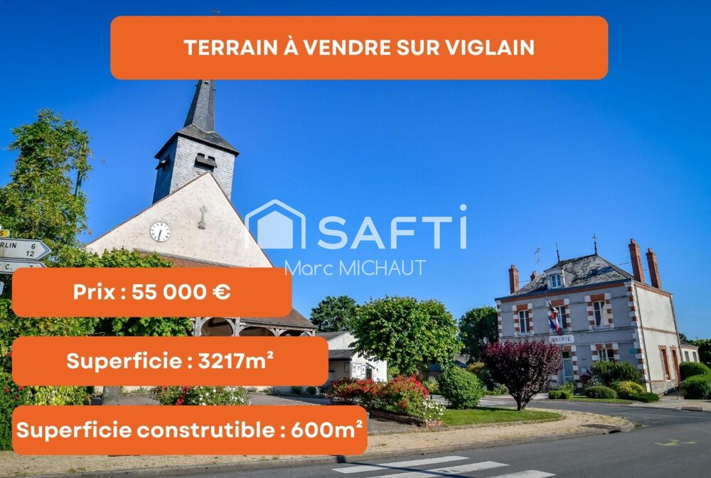 Vente Terrain À vendre – Terrain de 3 217 m² Viglain