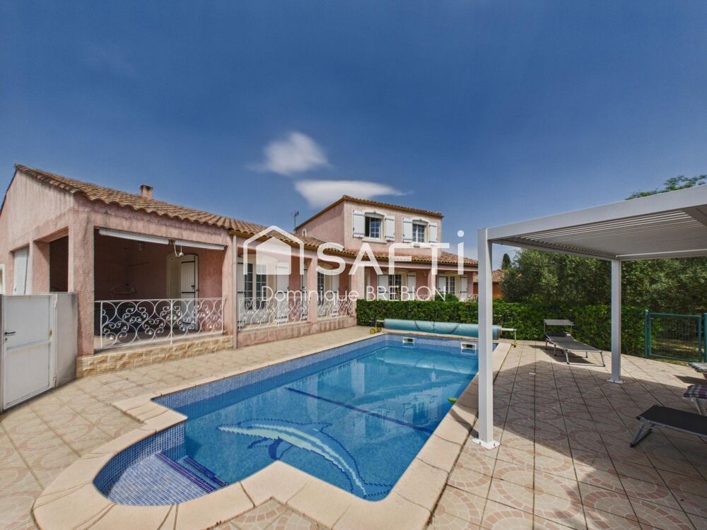Grande maison familiale avec piscine, sans vis-à-vis