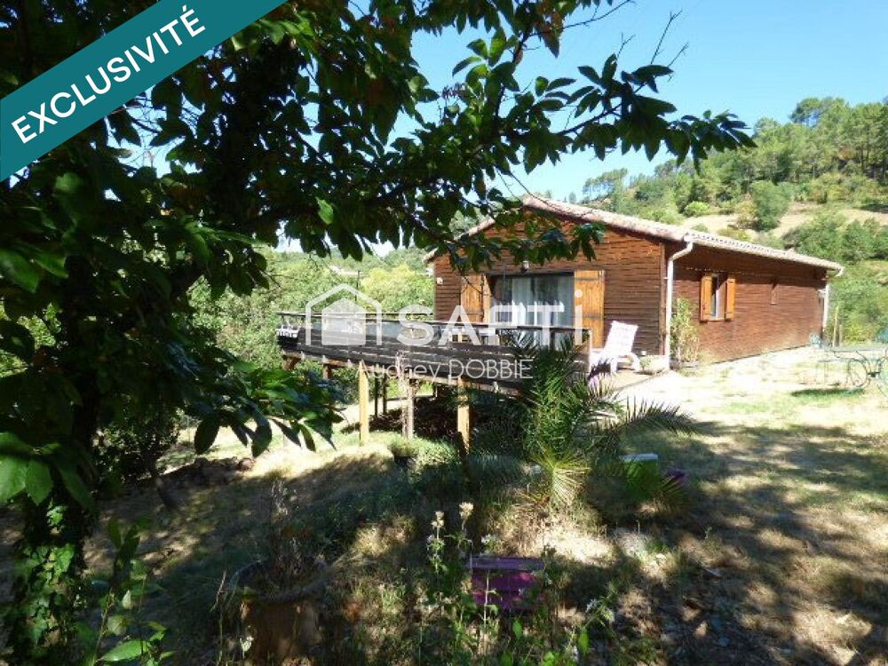 07140 : Maison bois avec vue sur un terrain de 1700m2