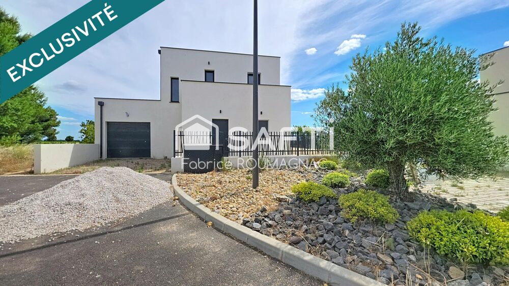 A Vendres villa de 148 m² quatre chambres, garage, piscine sur une parcelle de 627 m²