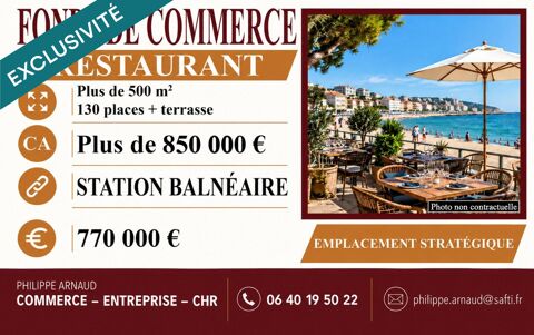 Restaurant – Emplacement exceptionnel &agrave; Saint-Jean-de-Monts 770000 85160 Saint-jean-de-monts