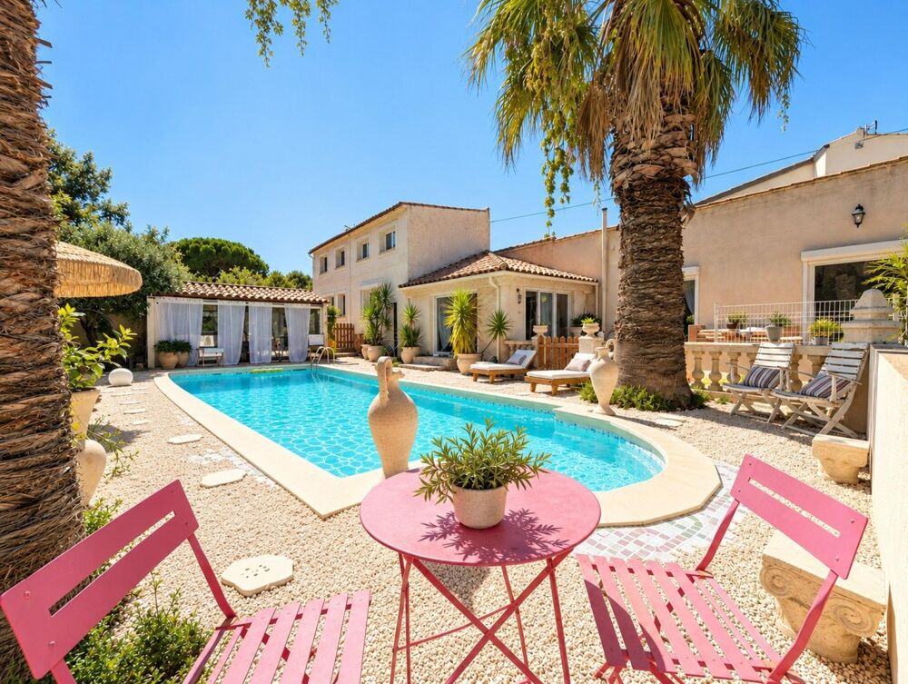 Vente Maison Mazet rénové, piscine et beaux volumes Nimes