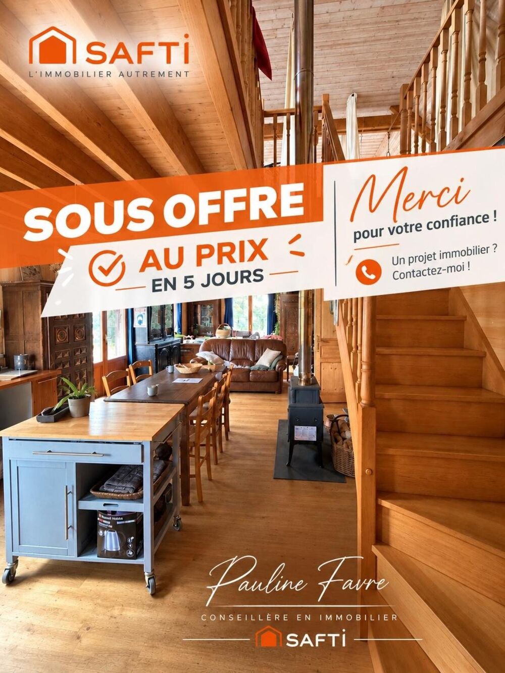 Maison bois écologique, lumineuse et modulable