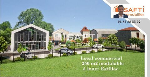 Local commercial de 250 m2 proche autoroute 3500 47310 Estillac