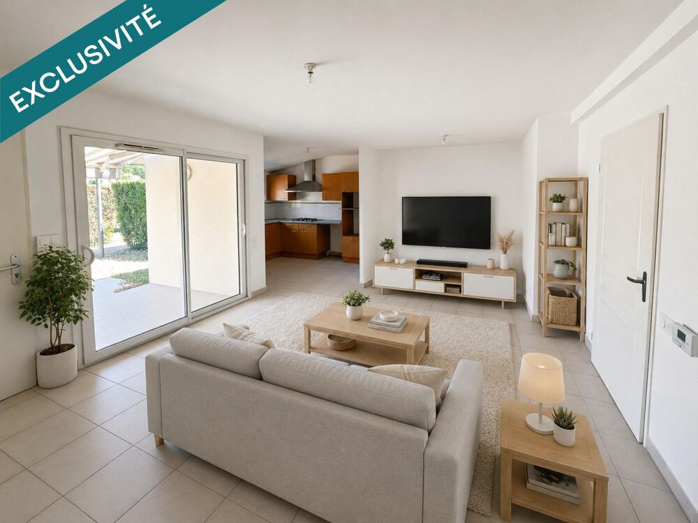 Maison 57m² avec jardin privatif et terrasse.
