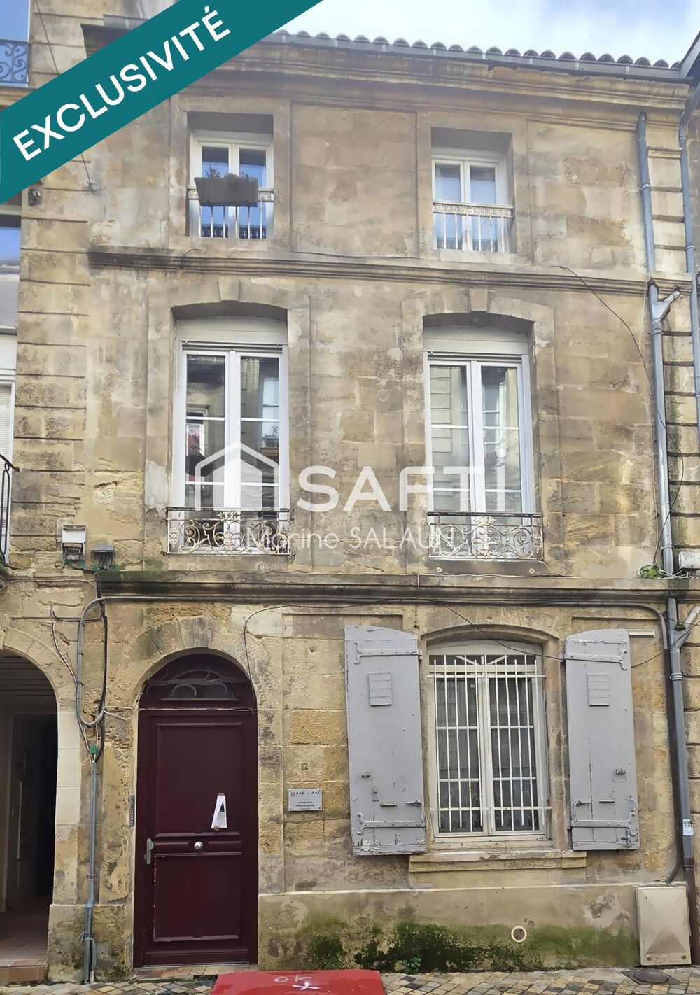 Vente Appartement QUARTIER CHARTRON/JARDIN PUBLIC/QUAI DES CHARTRONS Bordeaux