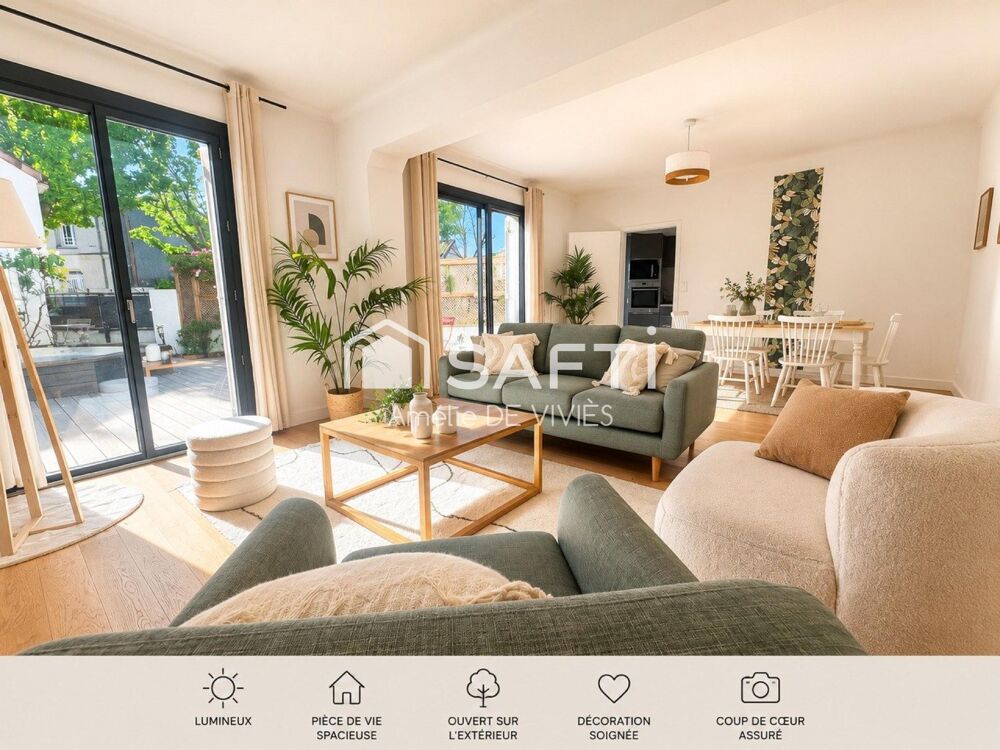 Maison familiale  Parc Bordelais  5 chambres  Caudéran