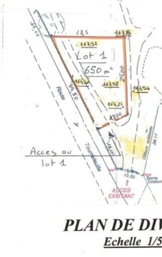  Terrain � vendre 650 m�