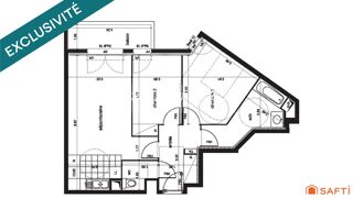  Appartement à vendre 3 pièces 60 m²
